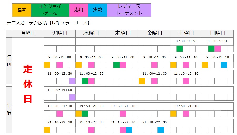 レギュラーコース